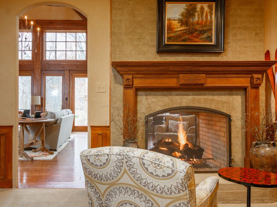 Refined lodge style addition