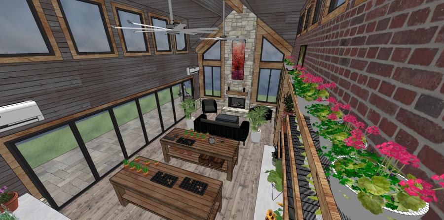 Rustic Garden House Concept