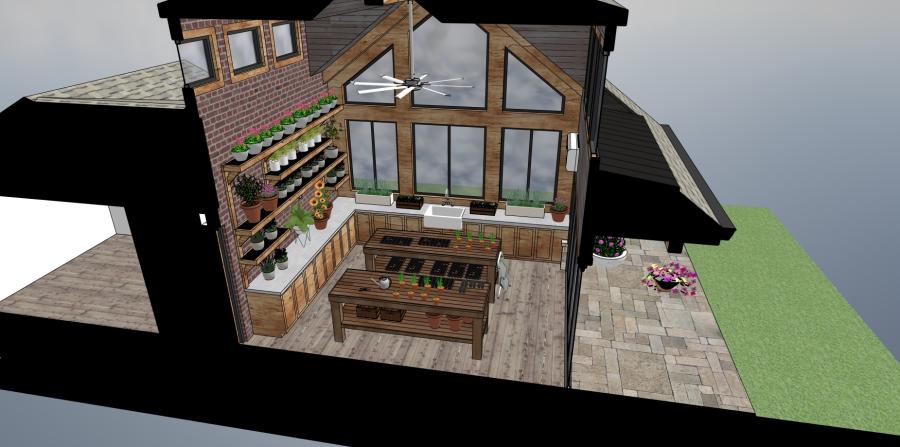 Rustic Garden House Concept