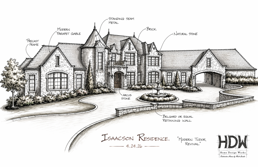 A designer working on a snippet of architecture design